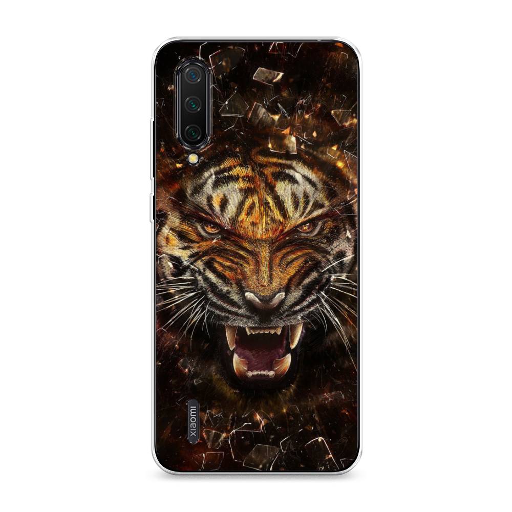 

Чехол на Xiaomi Mi A3 Lite "Тигр осколки", Оранжевый;серый;черный, 36250-1