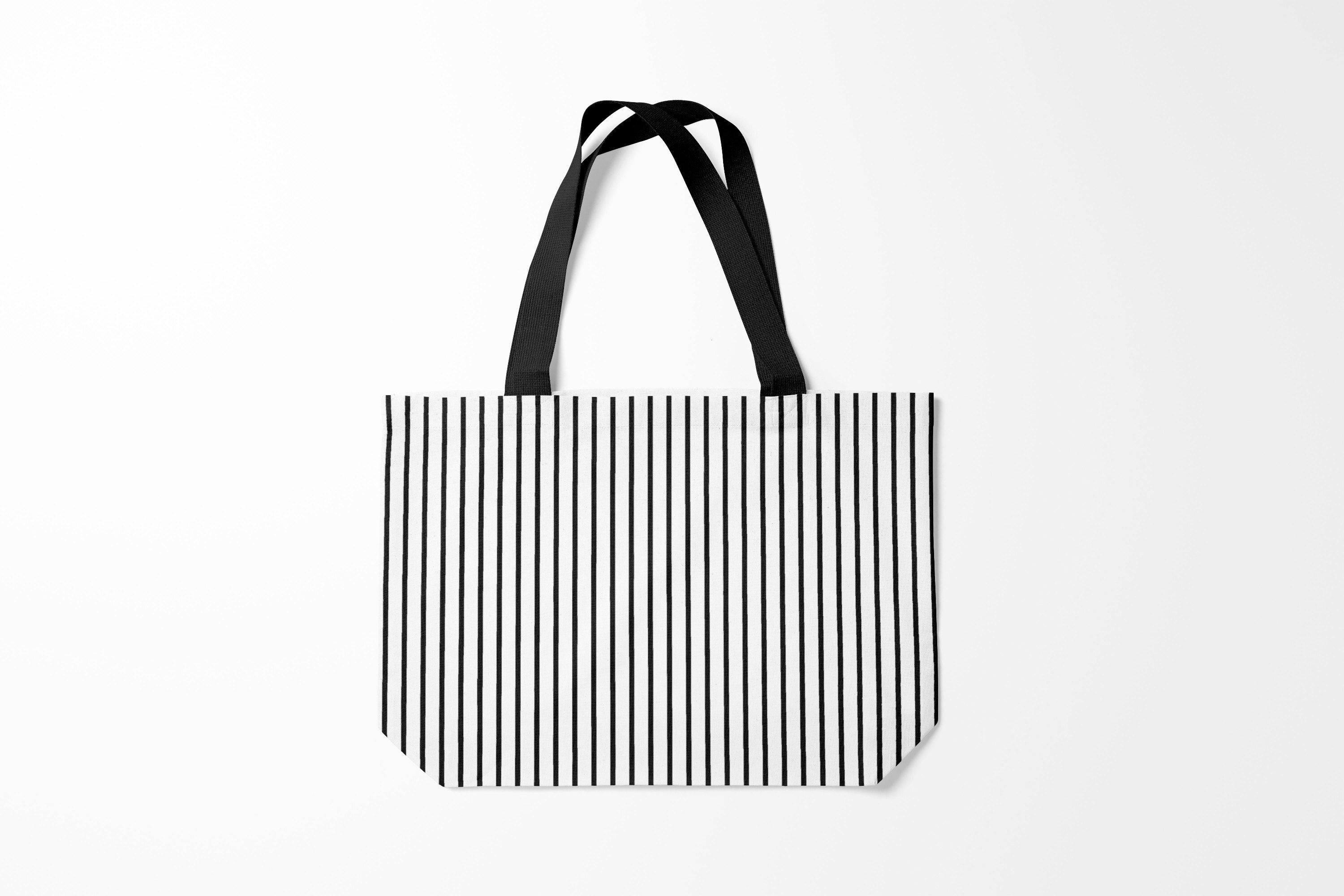 

Сумка шoппер унисекс Burnettie Полосы Черные и белые, белый; черный, Полосы Черные и белые