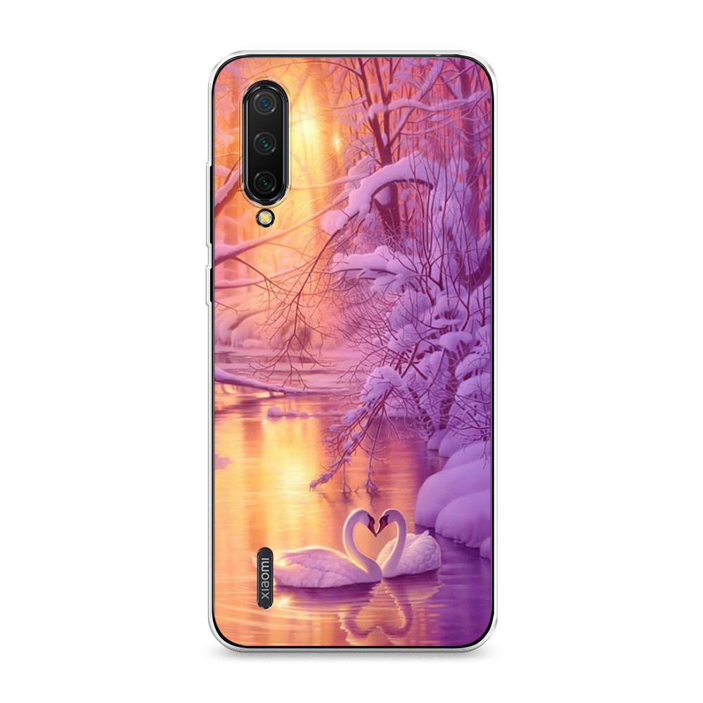 

Чехол на Xiaomi Mi A3 Lite "Зима 1", Фиолетовый;желтый, 36250-2