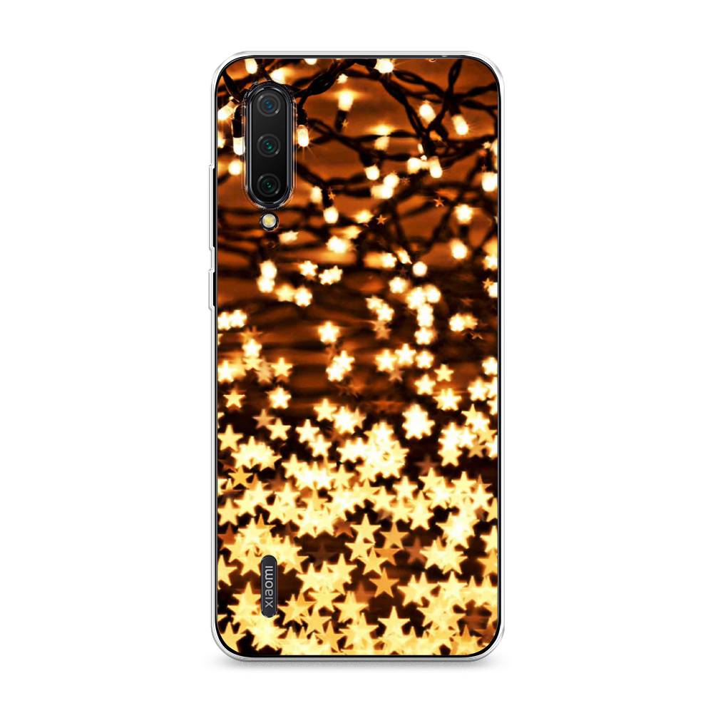 

Чехол на Xiaomi Mi A3 Lite "Новогодняя гирлянда", Золотистый, 36250-5