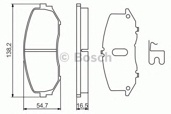 

Тормозные колодки Bosch дисковые передние 0986494241