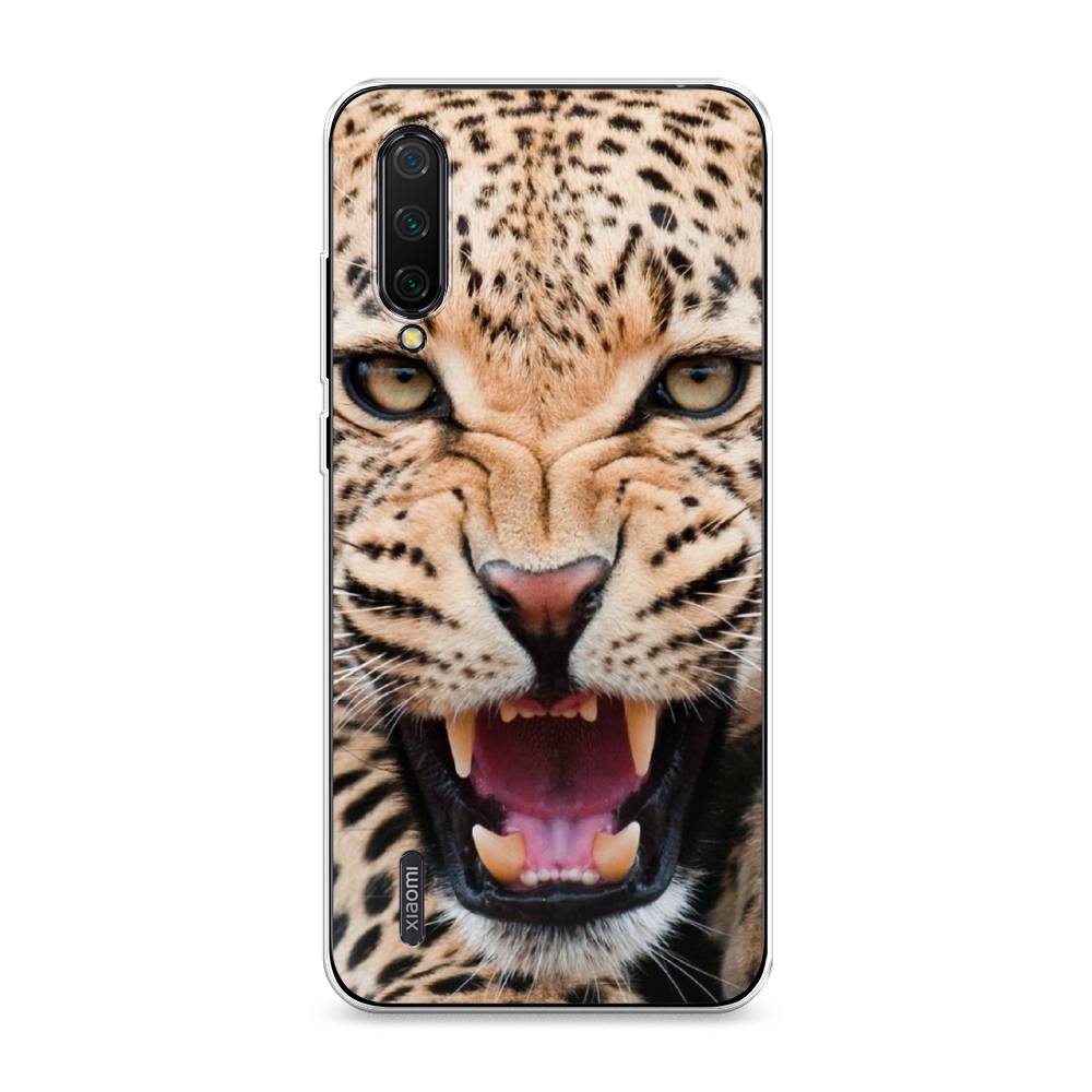 

Чехол на Xiaomi Mi A3 Lite "Леопард 3d", Бежевый;черный, 36250-6