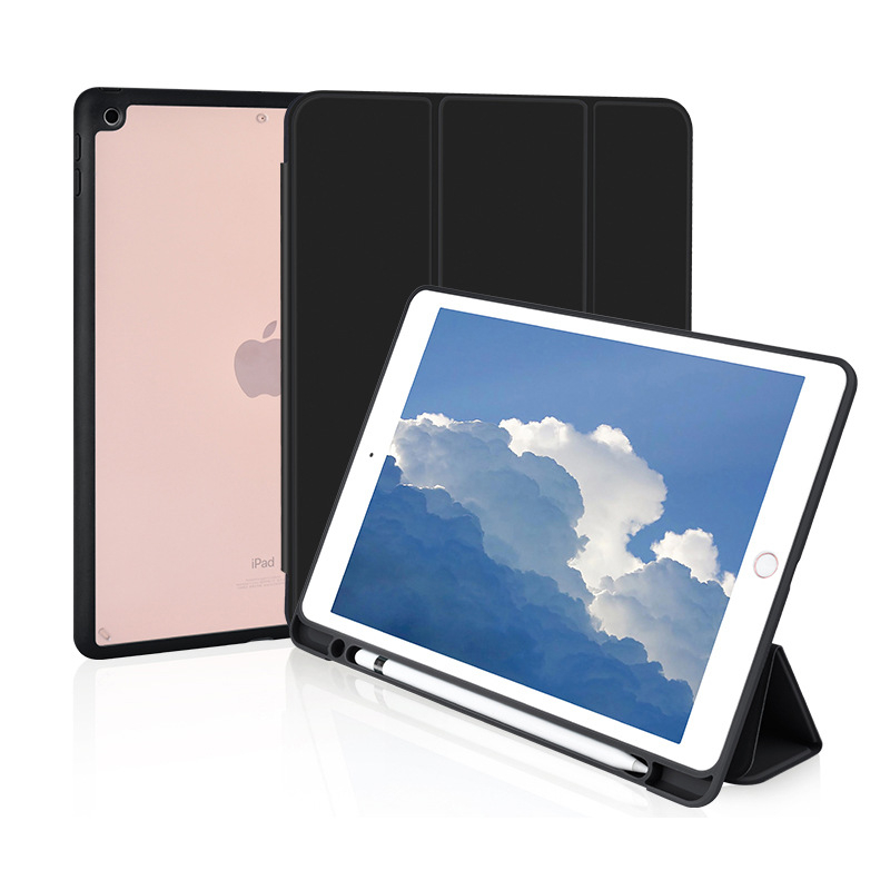 фото Чехол-подставка crystal для apple ipad 10.2" (ipad 7/ipad 8/ipad 9), черный slimcase