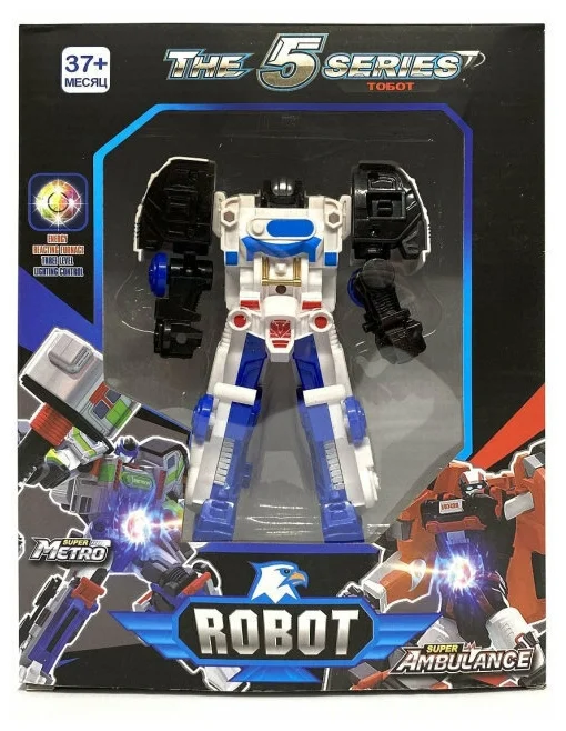 Игрушка трансформер Тобот 5 серии, робот машинка 2 в 1 робот трансформер тобот леон ровер