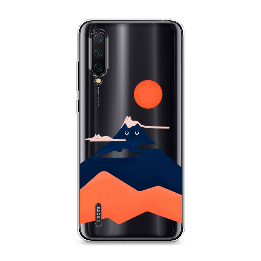 

Чехол на Xiaomi Mi A3 Lite "Кот-гора", Черный;оранжевый, 36250-4