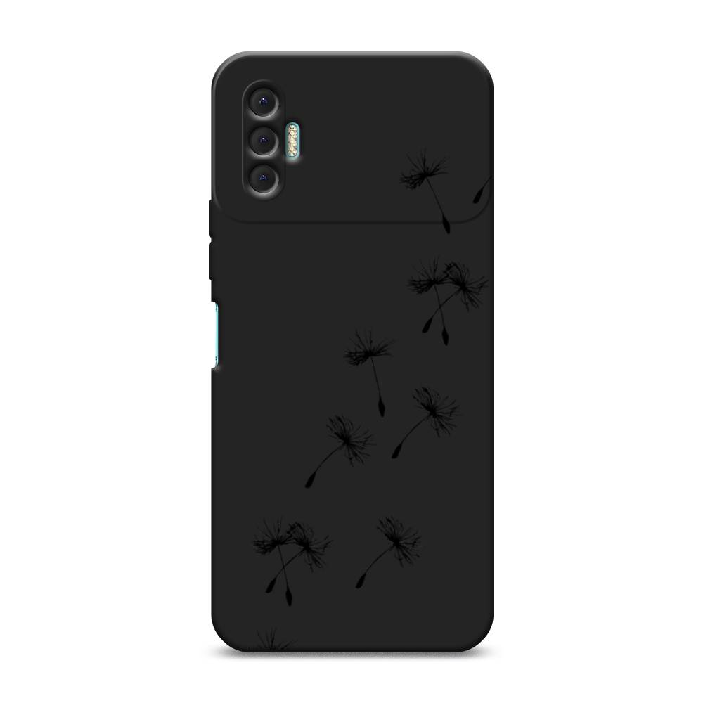 

Чехол Awog на Tecno Spark 8P / Техно Спарк 8P "Летящие одуванчики", Черный