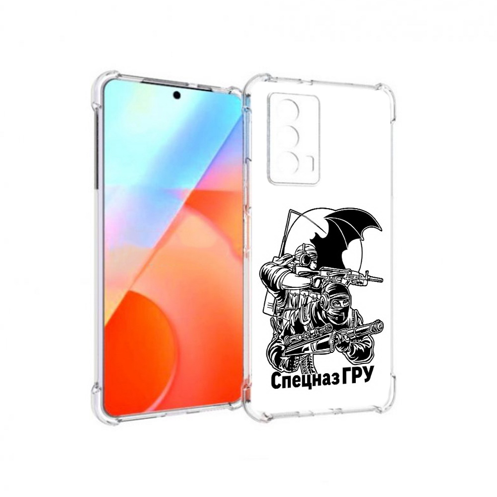 

Чехол MyPads Tocco для Vivo iQOO Z5 спецназ гру (PT226980.401.618), Прозрачный, Tocco