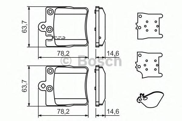 

Тормозные колодки Bosch задние дисковые для Mercedes-Benz W203 1.8-2.7cdi 2000- 986494022