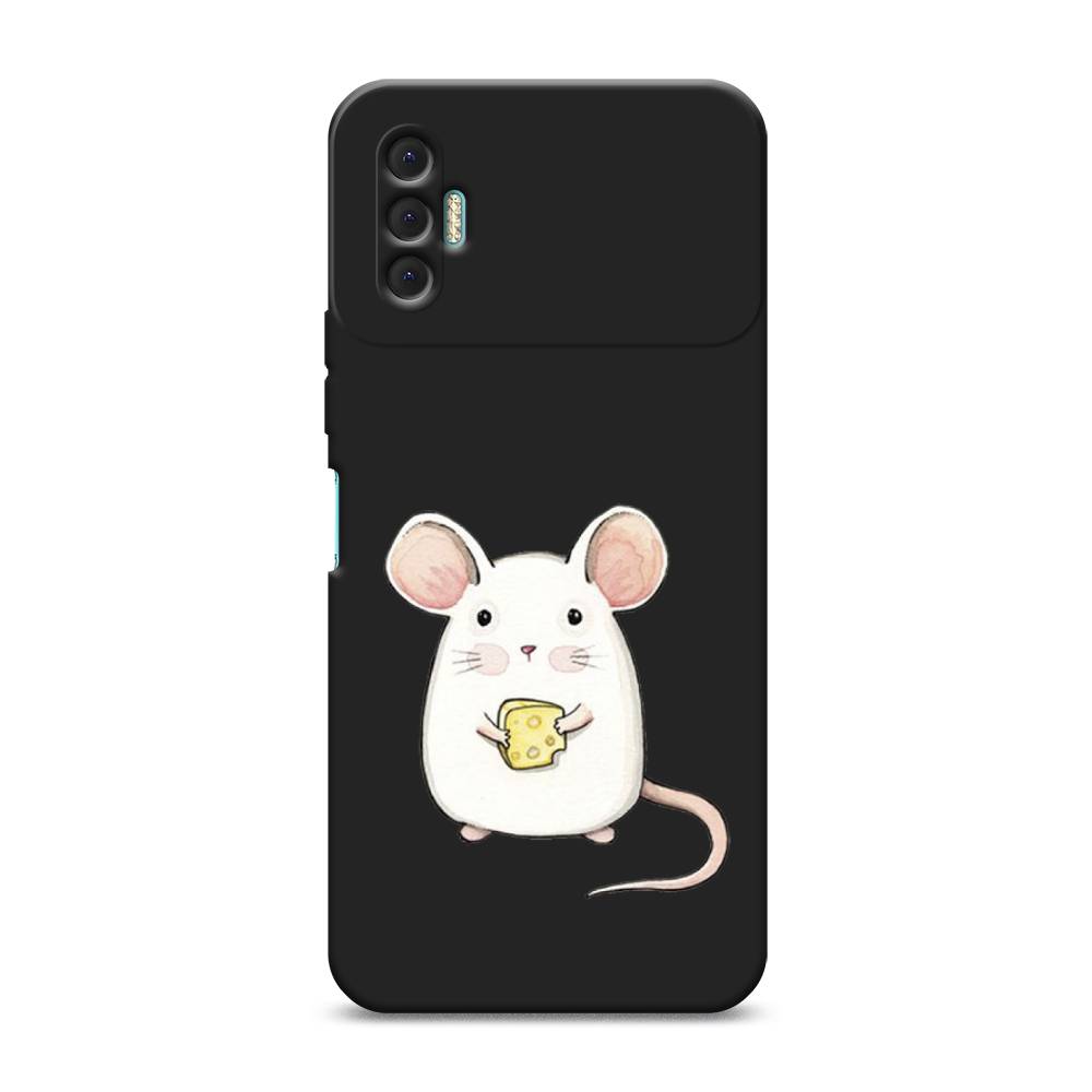 

Чехол Awog на Tecno Spark 8P / Техно Спарк 8P "Мышка", Белый;розовый;прозрачный