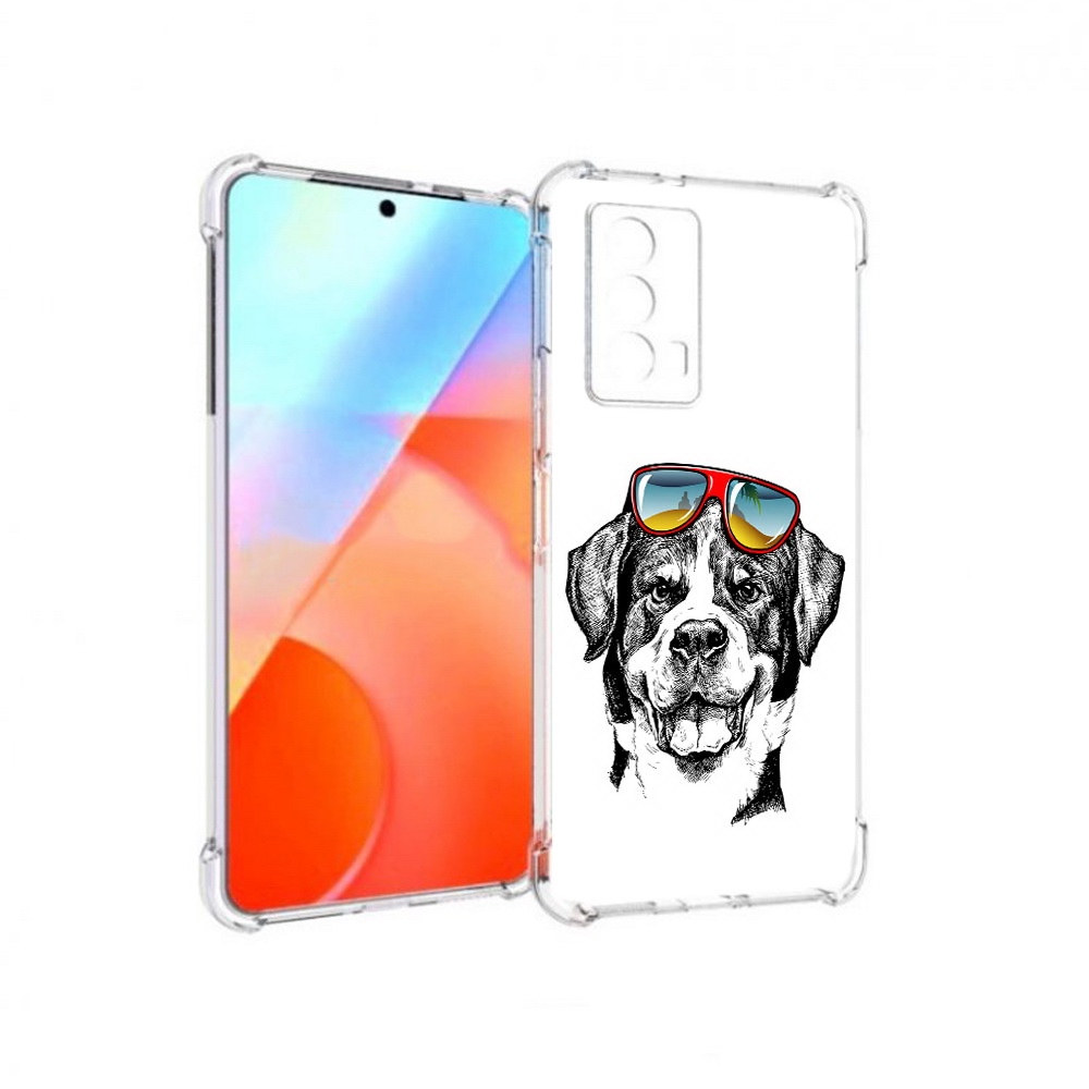 

Чехол MyPads Tocco для Vivo iQOO Z5 счастливая собака (PT226980.401.631), Прозрачный, Tocco