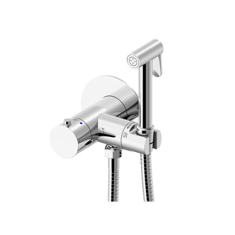 

Bravat Гигиенический душ Allen Brau Thermo Rund 5.60001-00 со смесителем, Серебристый