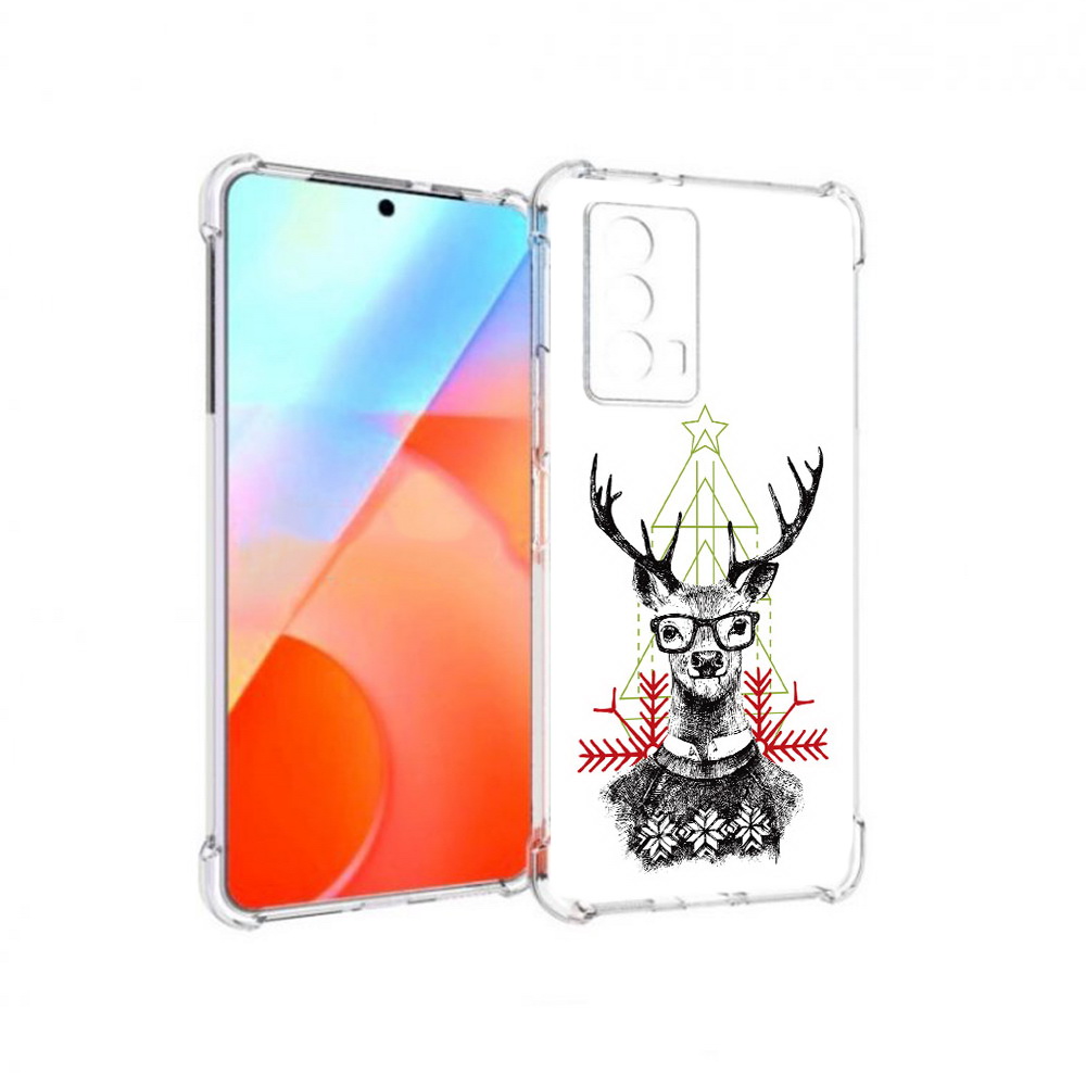 

Чехол MyPads Tocco для Vivo iQOO Z5 умный олень (PT226980.401.652), Прозрачный, Tocco