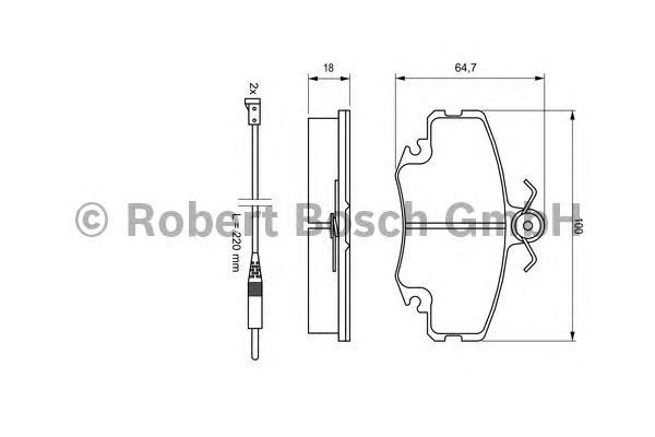 Тормозные колодки Bosch дисковые передние 0986467720