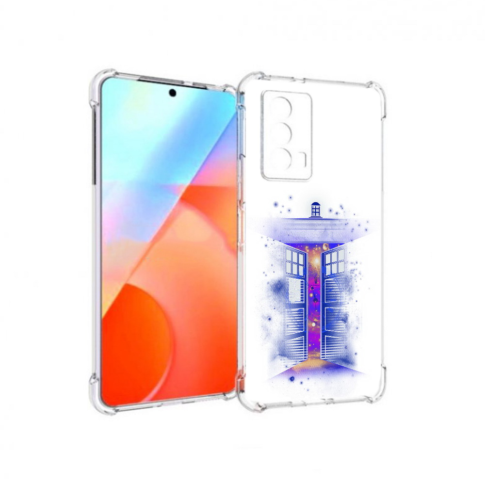 

Чехол MyPads Tocco для Vivo iQOO Z5 фиолетовый уголок абстракция (PT226980.401.659), Прозрачный, Tocco