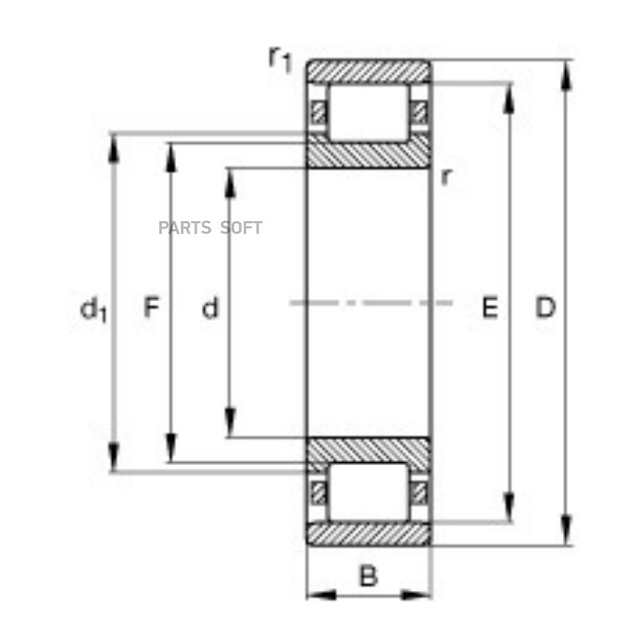 

Подшипник Skf арт. NU315ECM