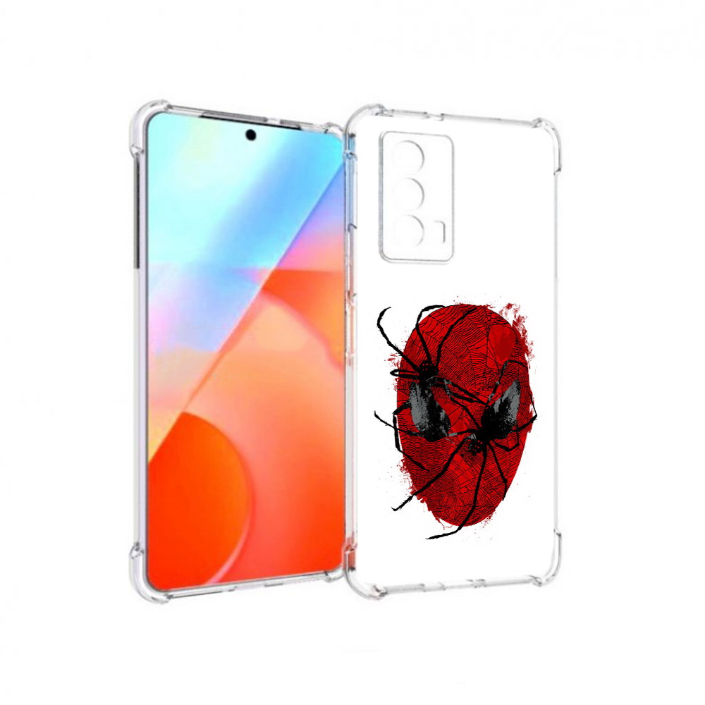 

Чехол MyPads Tocco для Vivo iQOO Z5 человек паук (PT226980.401.673), Прозрачный, Tocco