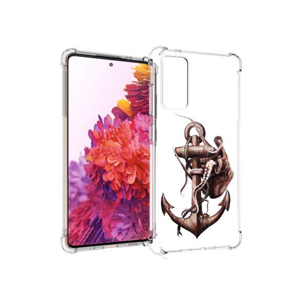 

Чехол MyPads Tocco для Samsung Galaxy S20 FE ржавый якорь (PT153647.496.579), Прозрачный, Tocco