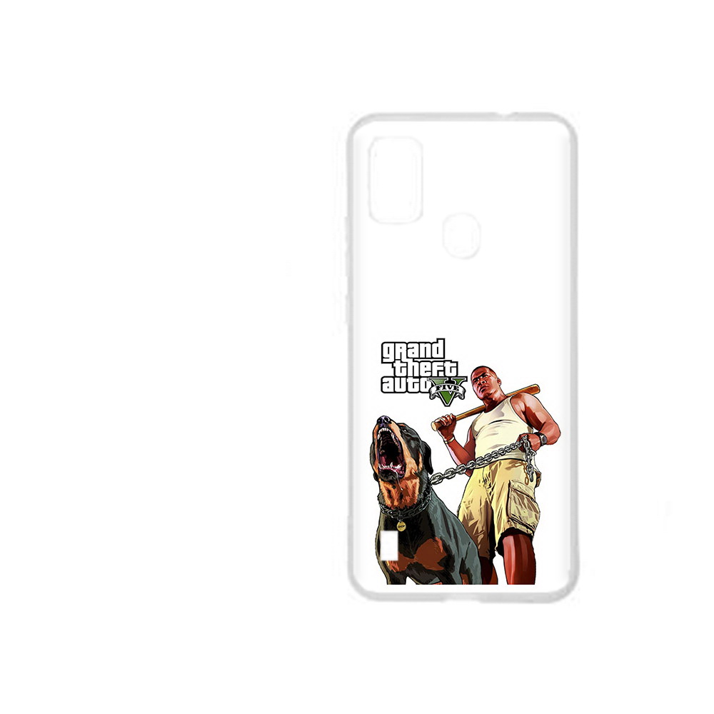 

Чехол MyPads Tocco для ZTE Blade A51 GTA грозная собака (PT160198.458.18), Прозрачный, Tocco