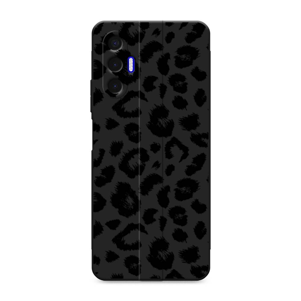 

Чехол Awog на Tecno Pova 3 / Текно Пова 3 "Окрас леопарда фон", Черный