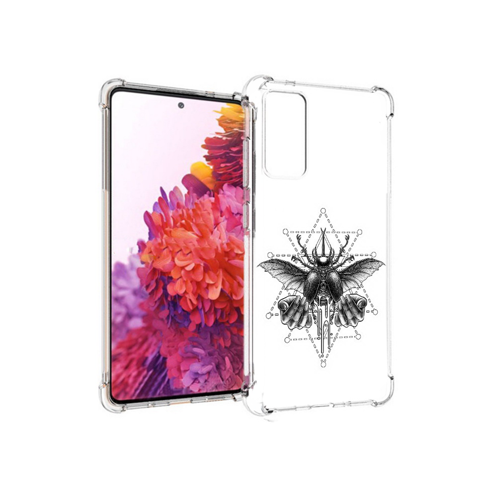 

Чехол MyPads Tocco для Samsung Galaxy S20 FE скарабей (PT153647.496.601), Прозрачный, Tocco