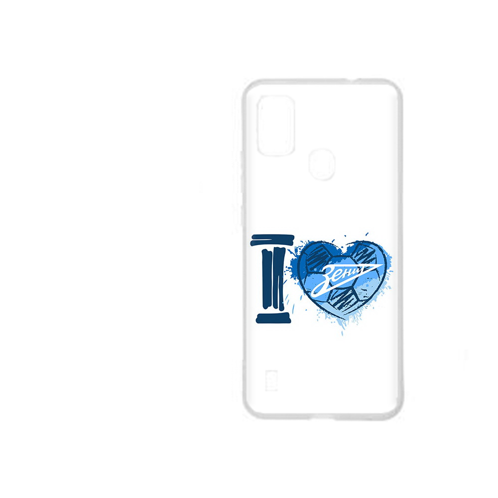 Чехол MyPads Tocco для ZTE Blade A51 ФК я люблю зенит (PT160198.458.186)