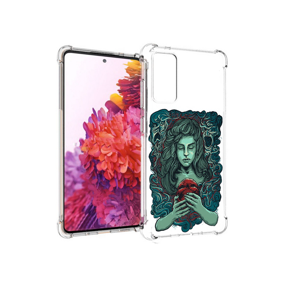 

Чехол MyPads Tocco для Samsung Galaxy S20 FE спящая девушка (PT153647.496.619), Прозрачный, Tocco