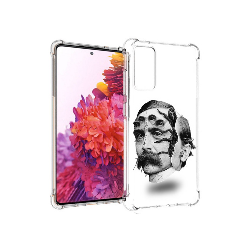 

Чехол MyPads Tocco для Samsung Galaxy S20 FE страшное лицо мужчины (PT153647.496.629), Прозрачный, Tocco