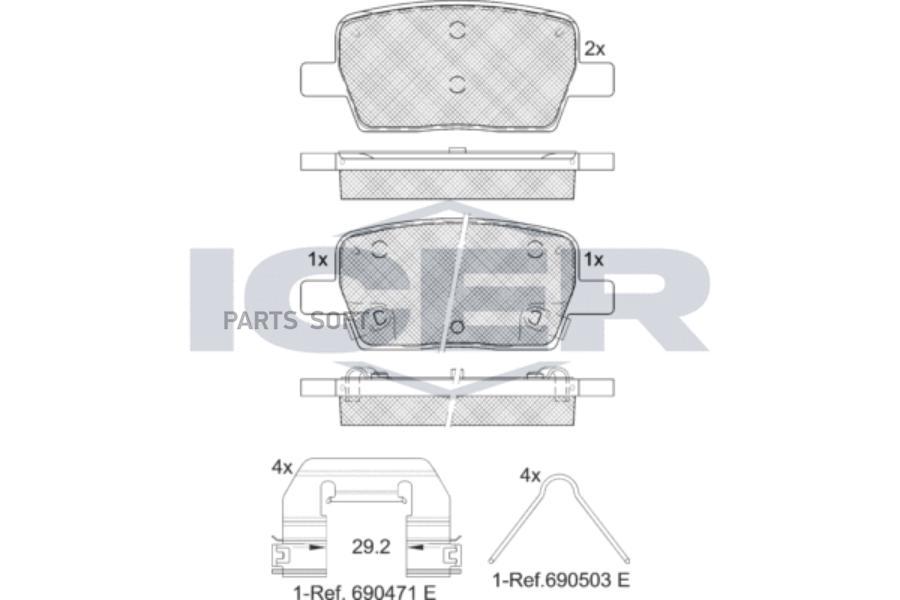

Колодки Дисковые Задние \ Chevrolet Cruze/Orlando 1.4-2.0 09 Icer 182278 182278