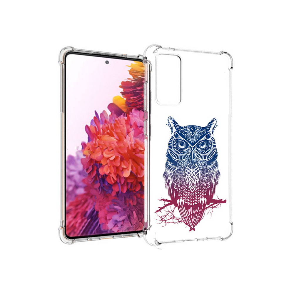 

Чехол MyPads Tocco для Samsung Galaxy S20 FE хиппи сова (PT153647.496.664), Прозрачный, Tocco