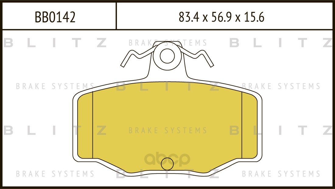 

Тормозные колодки BLITZ задние дисковые BB0142