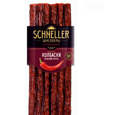 

Колбаски Schneller с красным перцем сырокопченые 100 г
