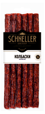 

Колбаски Schneller Шнеллеры сырокопченая 100 г