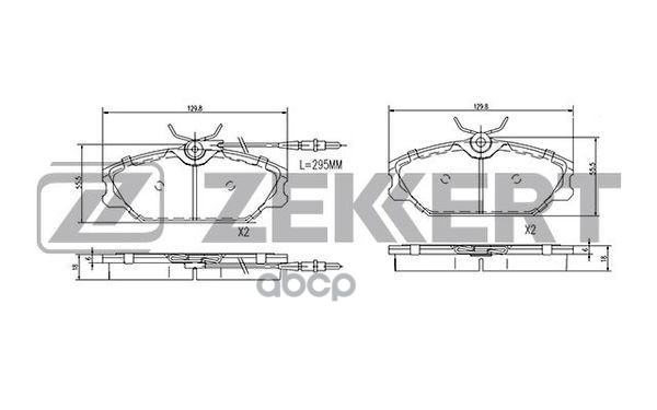 

Колодки Тормозные Zekkert Bs1281 Диск. Передн. С Датчиком Daewoo Lublin 97-, Renault Lagun