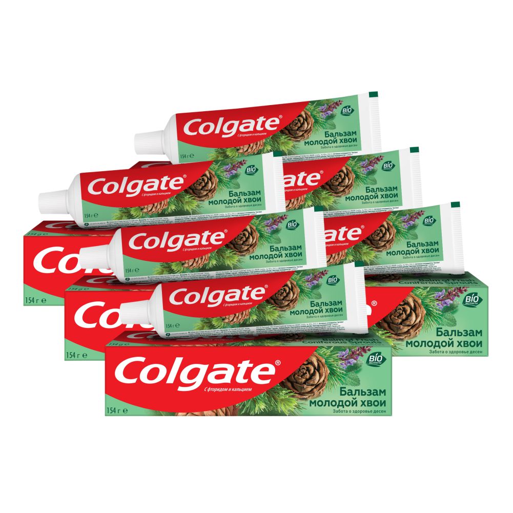 фото Комплект зубная паста colgate бальзам молодой хвои 100 мл х 6 шт.