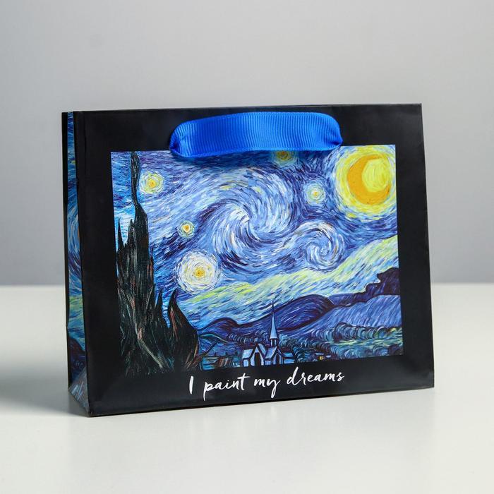 

Пакет ламинированный горизонтальный «I paint my dream», S 15 × 12 × 5.5 см, Van Gogh
