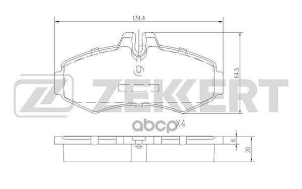 

Колодки Тормозные Zekkert Bs1015 Диск. Передн. Mb V-Class (638/2) 96-, Vito (638) 97- Zekk