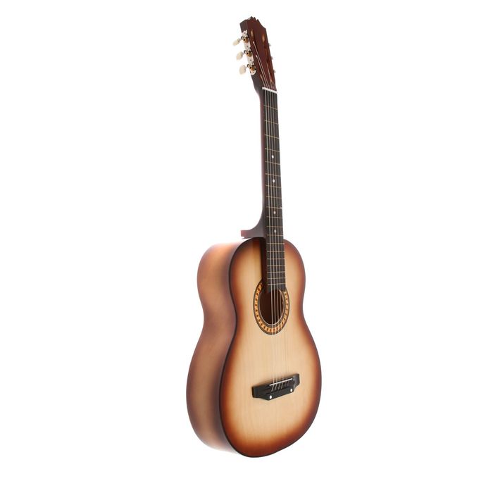 

Акустическая гитара 6-ти струнная, менз. 650мм., струны металл, головка с пазами