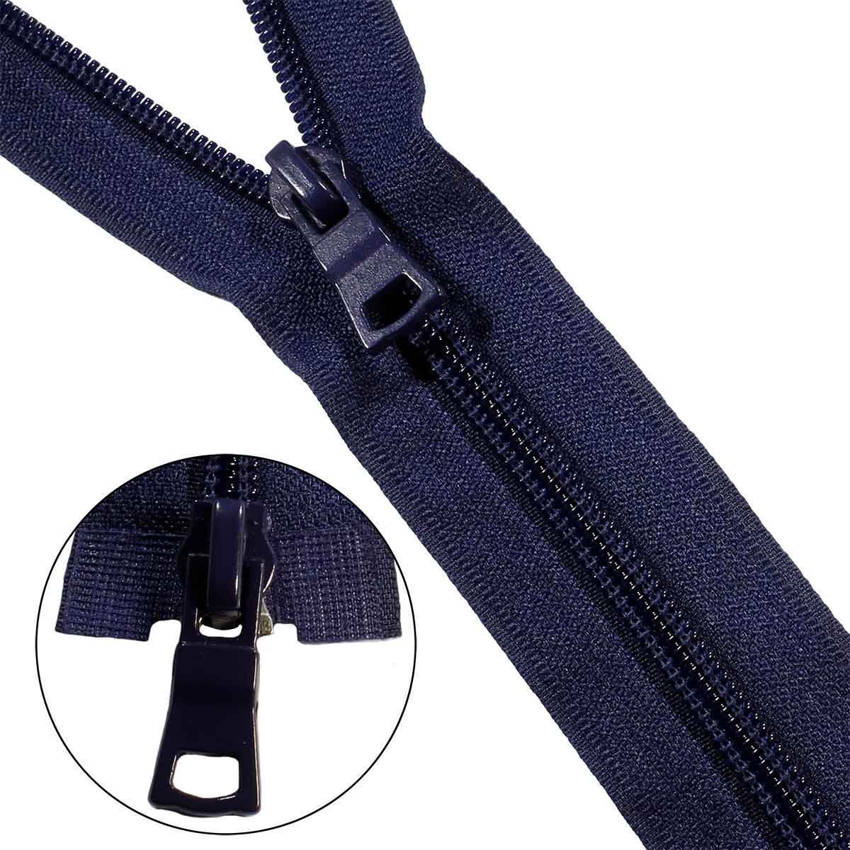 

Молния витая т7, 2 замка, 90см (233 тёмно-синий), 10 шт, 20490