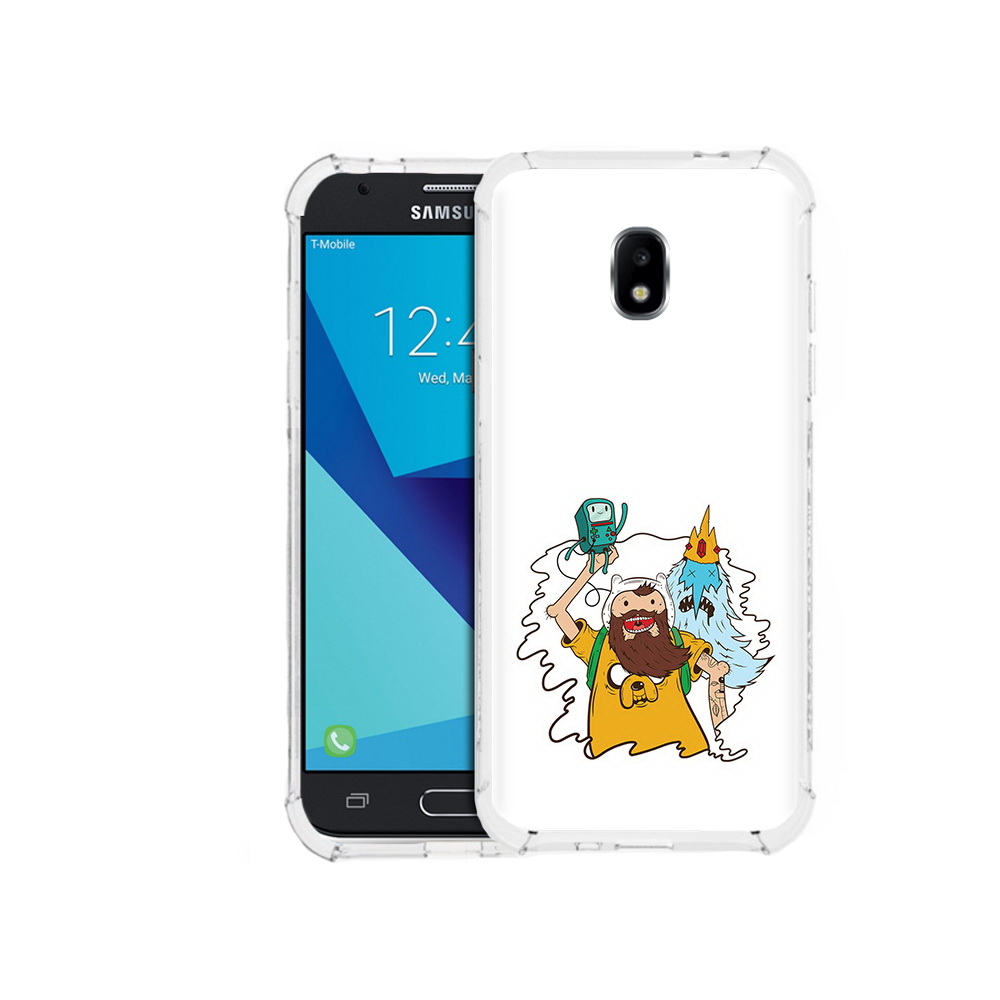

Чехол MyPads Tocco для Samsung Galaxy J7 Pro время приключений старый Финн, Прозрачный, Tocco