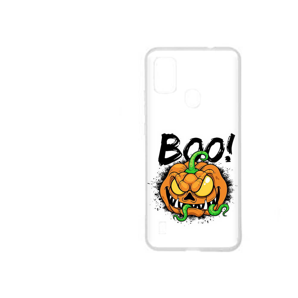 

Чехол MyPads Tocco для ZTE Blade A51 Хэллоуин бу (PT160198.458.193), Прозрачный, Tocco