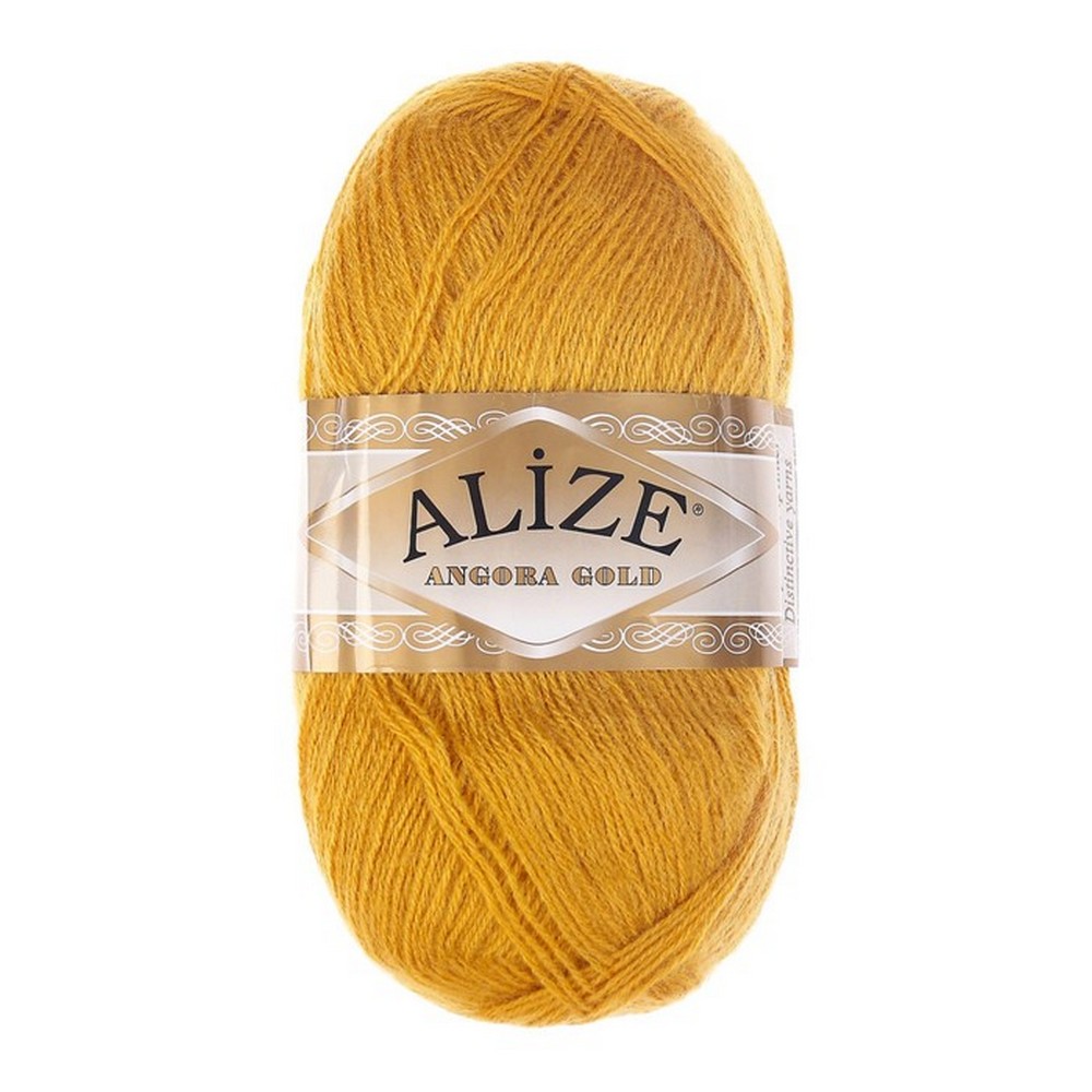 

Пряжа "Angora Gold" 20%шерсть, 80%акрил 550м/100гр (02 шафран), Желтый, Пряжа для вязания "Angora Gold"