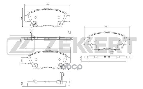 

Колодки Тормозные Honda Civic V-Viii 91-, Cr-X Delsol Iii 92- Передние Дисковые (Gdb3375)