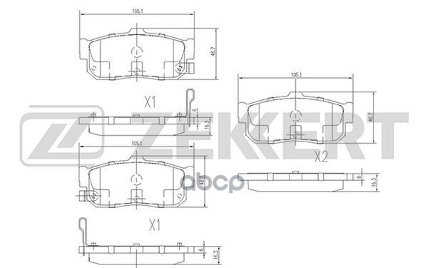 

Колодки Тормозные Nissan Almera (N15, N16) 95-, Maxima (A32, A33) 95- Задние Дисковые (Gdb