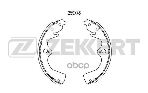 

Колодки Тормозные Zekkert Bk4253 Бараб. Задн. Kia Retona 99-, Sportage 94- Zekkert арт. BK