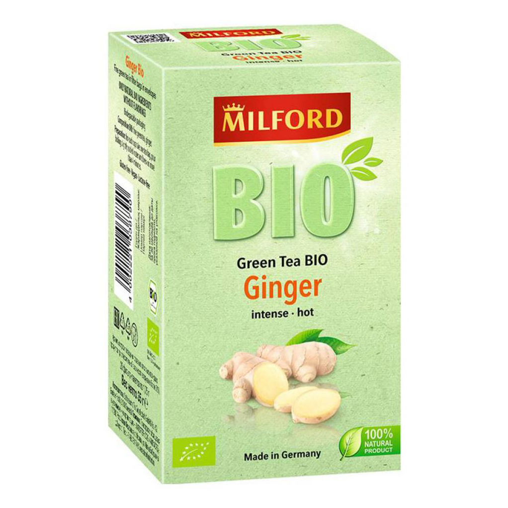 Чай зеленый Milford Био имбирь в пакетиках 1,75 г х 20 шт