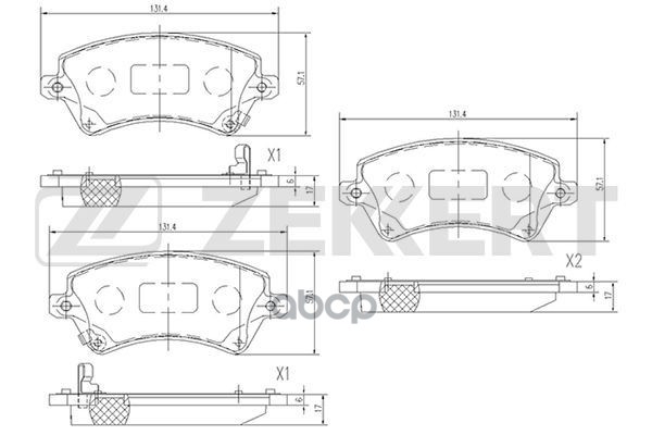 

Колодки Тормозные Toyota Corolla (E110) 97-, Corolla (E120) Передние Дисковые (Gdb328) Zek