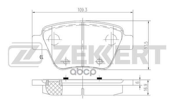 

Колодки Тормозные Audi A1 12-, A3 Ii 03-; Skoda Octavia (1z) Задние Дисковые (Gdb1841) Zek