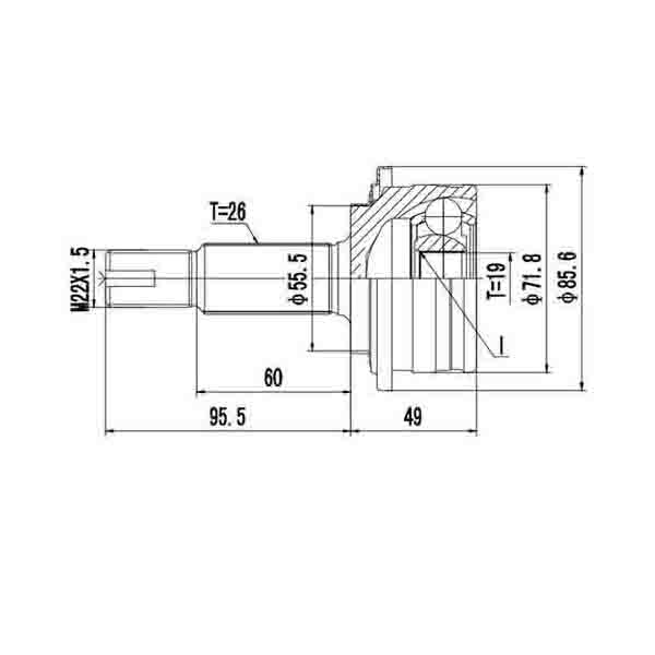 

ШРУС наружный Zikmar z87057r