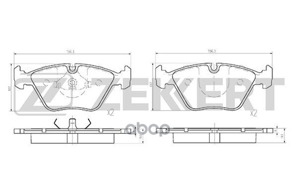

Колодки Тормозные Zekkert Bs1210 Диск. Передн. Bmw 3 (E36) 92-, 5 (E34) 88-, 7 (E32) 86-,