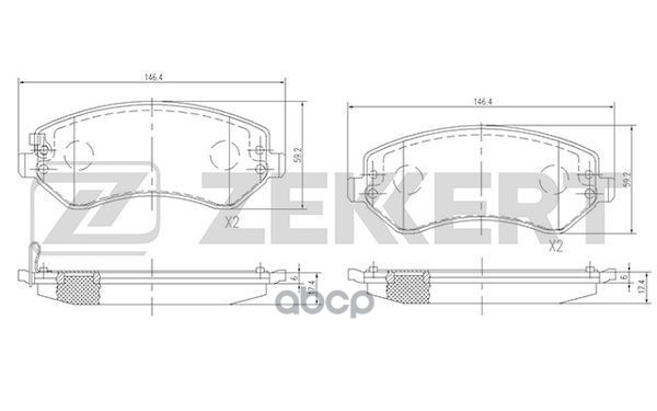 

Колодки Тормозные Chrysler Voyager Iv 00-; Dodge Caravan Iv Передние Дисковые (Gdb4126) Ze